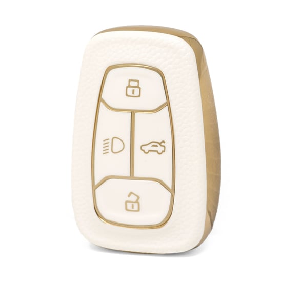 nano-high-quality-gold-leather-cover-for-tata-remote-key-4-buttons-white-color-tata-a13j