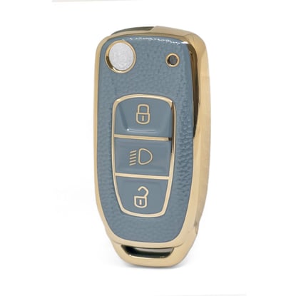 nano-high-quality-gold-leather-cover-for-tata-remote-key-3-buttons-gray-color-tata-b13j