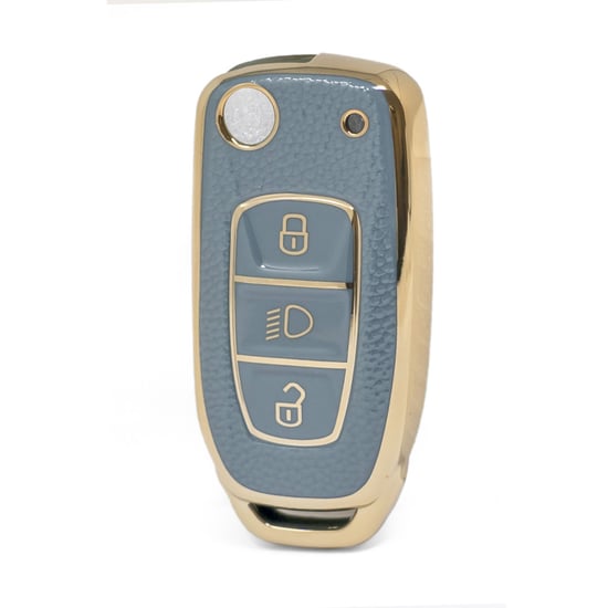 nano-high-quality-gold-leather-cover-for-tata-remote-key-3-buttons-gray-color-tata-b13j