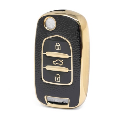 nano-high-quality-gold-leather-cover-for-baojun-flip-remote-key-3-buttons-black-color-bj-b13j