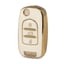 nano-high-quality-gold-leather-cover-for-baojun-flip-remote-key-3-buttons-white-color-bj-b13j