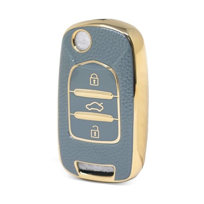 nano-high-quality-gold-leather-cover-for-baojun-flip-remote-key-3-buttons-gray-color-bj-b13j