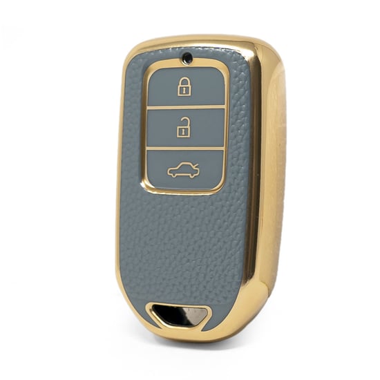 nano-high-quality-gold-leather-cover-for-honda-remote-key-3-buttons-gray-color-hd-a13j3a