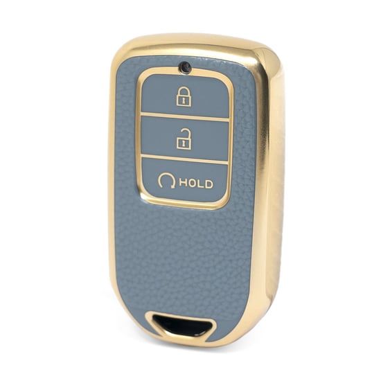 nano-high-quality-gold-leather-cover-for-honda-remote-key-3-buttons-gray-color-hd-a13j3b