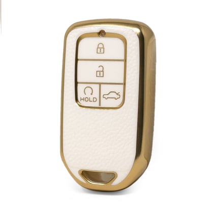 nano-high-quality-gold-leather-cover-for-honda-remote-key-4-buttons-white-color-hd-a13j4