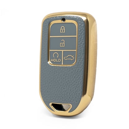 nano-high-quality-gold-leather-cover-for-honda-remote-key-4-buttons-gray-color-hd-a13j4