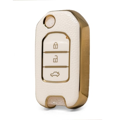 nano-high-quality-gold-leather-cover-for-honda-flip-remote-key-3-buttons-white-color-hd-b13j3