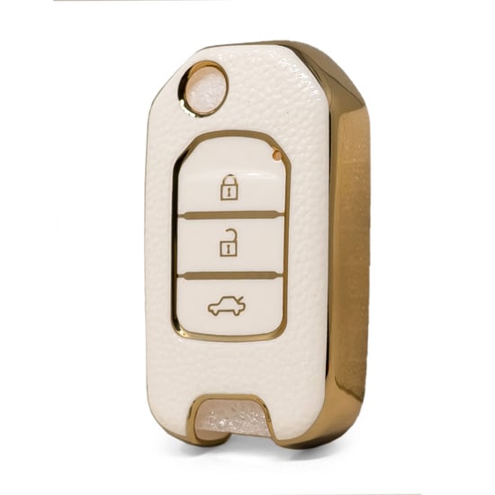 nano-high-quality-gold-leather-cover-for-honda-flip-remote-key-3-buttons-white-color-hd-b13j3