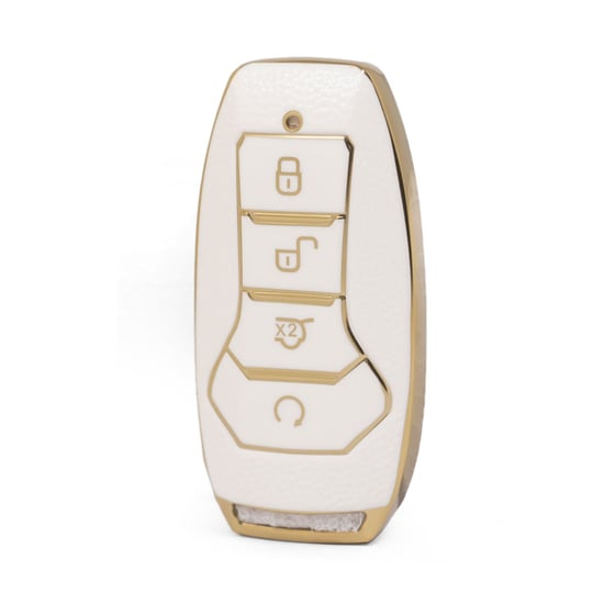 nano-high-quality-gold-leather-cover-for-byd-remote-key-4-buttons-white-color-byd-a13j