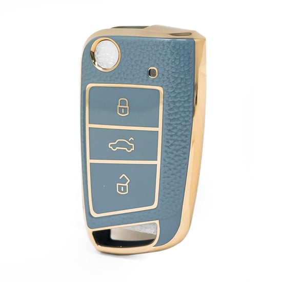 nano-high-quality-gold-leather-cover-for-volkswagen-flip-remote-key-3-buttons-gray-color-vw-e13j