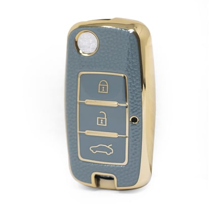 nano-high-quality-gold-leather-cover-for-dongfeng-flip-remote-key-3-buttons-gray-color-df-a13j