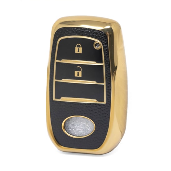 nano-high-quality-gold-leather-cover-for-toyota-remote-key-2-buttons-black-color-tyt-a13j2