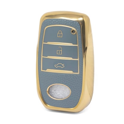 nano-high-quality-gold-leather-cover-for-toyota-remote-key-3-buttons-gray-color-tyt-a13j3