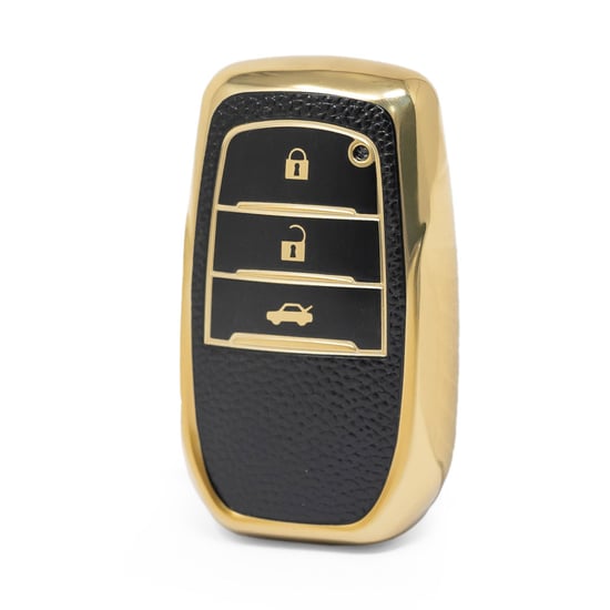 nano-high-quality-gold-leather-cover-for-toyota-remote-key-3-buttons-black-color-tyt-a13j3h
