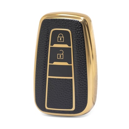 nano-high-quality-gold-leather-cover-for-toyota-remote-key-2-buttons-black-color-tyt-b13j2