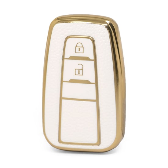 nano-high-quality-gold-leather-cover-for-toyota-remote-key-2-buttons-white-color-tyt-b13j2