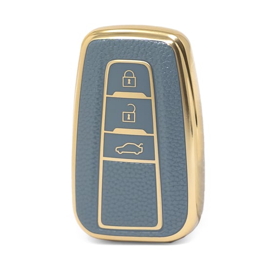nano-high-quality-gold-leather-cover-for-toyota-remote-key-3-buttons-gray-color-tyt-b13j3