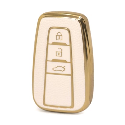 nano-high-quality-gold-leather-cover-for-toyota-remote-key-3-buttons-white-color-tyt-b13j3b