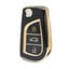 nano-high-quality-gold-leather-cover-for-toyota-flip-remote-key-3-buttons-black-color-tyt-c13j