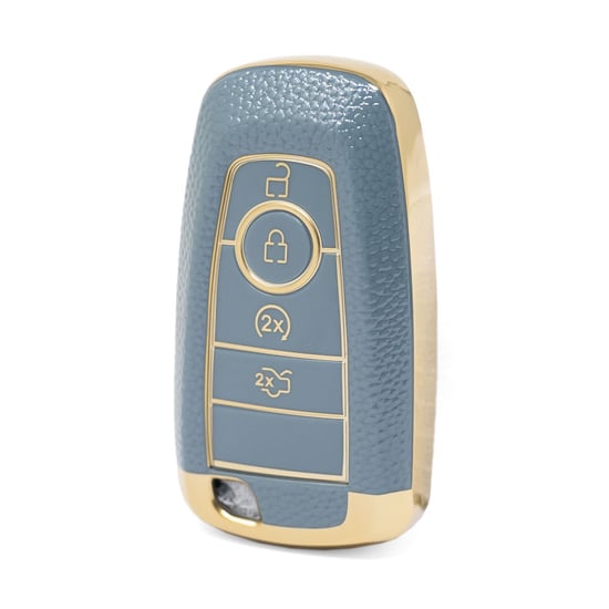 nano-high-quality-gold-leather-cover-for-ford-remote-key-4-buttons-gray-color-ford-b13j4