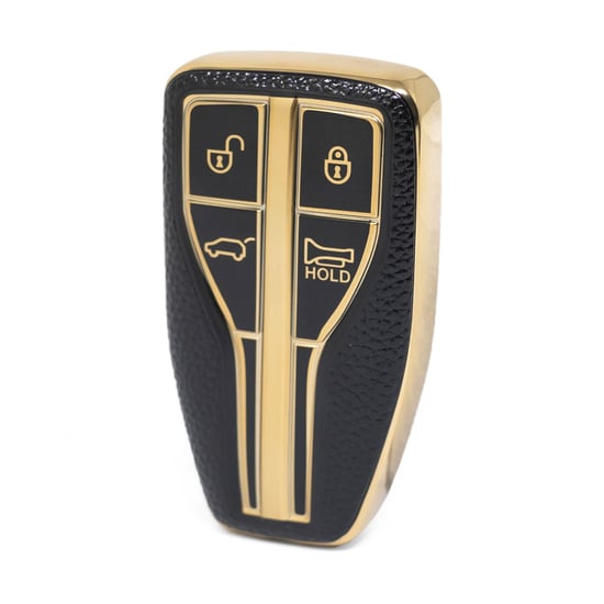 nano-high-quality-gold-leather-cover-for-hongqi-remote-key-4-buttons-black-color-hq-a13j4a