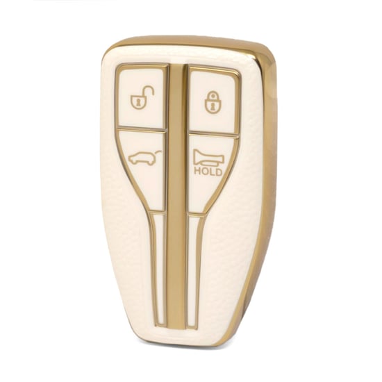 nano-high-quality-gold-leather-cover-for-hongqi-remote-key-4-buttons-white-color-hq-a13j4a
