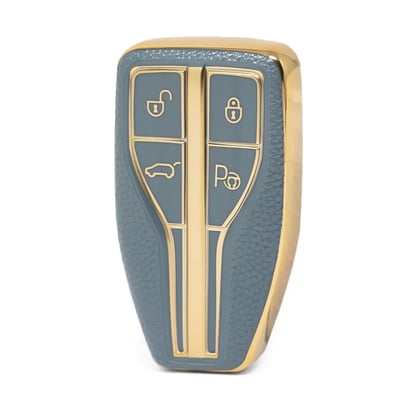 nano-high-quality-gold-leather-cover-for-hongqi-remote-key-4-buttons-gray-color-hq-a13j4b