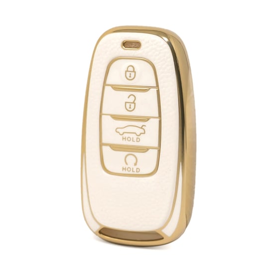nano-high-quality-gold-leather-cover-for-hongqi-remote-key-4-buttons-white-color-hq-b13j