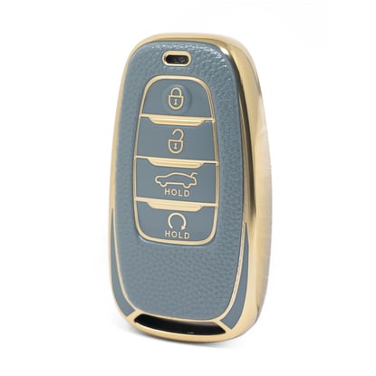 nano-high-quality-gold-leather-cover-for-hongqi-remote-key-4-buttons-gray-color-hq-b13j