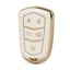 nano-high-quality-gold-leather-cover-for-cadillac-remote-key-5-buttons-white-color-cdlc-a13j5