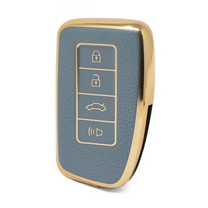 nano-high-quality-gold-leather-cover-for-lexus-remote-key-4-buttons-gray-color-lxs-a13j4