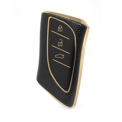 nano-high-quality-gold-leather-cover-for-lexus-remote-key-3-buttons-black-color-lxs-b13j3