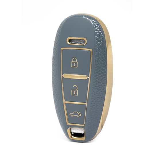nano-high-quality-gold-leather-cover-for-suzuki-remote-key-3-buttons-gray-color-szk-a13j3b