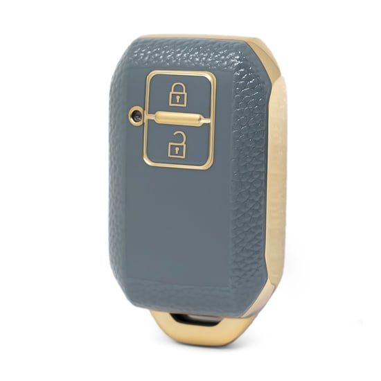 nano-high-quality-gold-leather-cover-for-suzuki-remote-key-2-buttons-gray-color-szk-c13j
