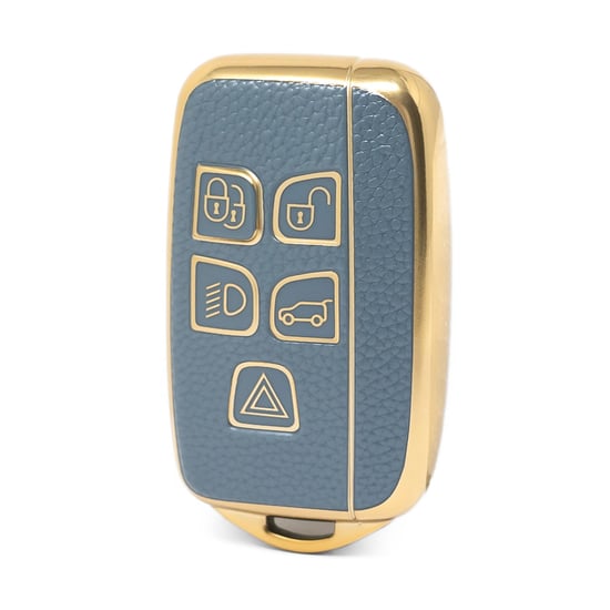 nano-high-quality-gold-leather-cover-for-land-rover-remote-key-5-buttons-gray-color-lr-a13j