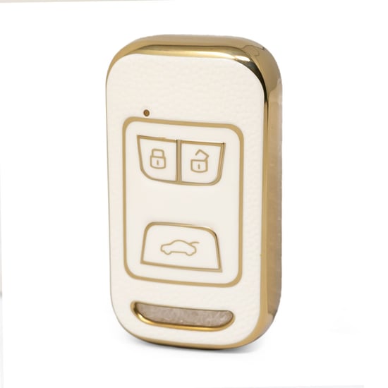 nano-high-quality-gold-leather-cover-for-chery-remote-key-3-buttons-white-color-cr-a13j