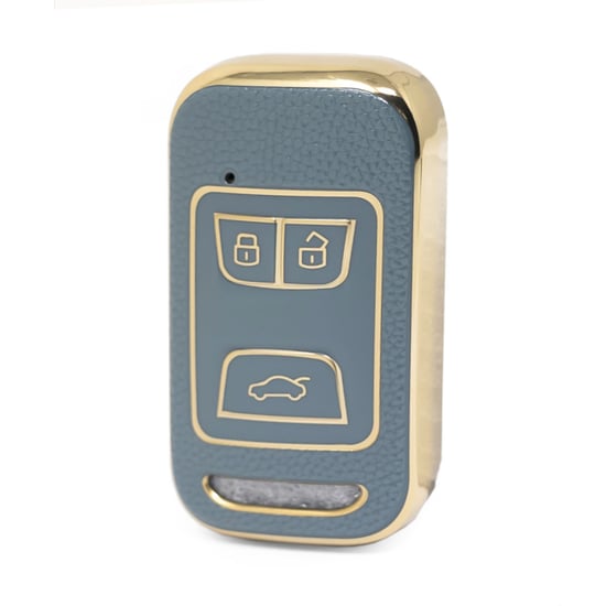 nano-high-quality-gold-leather-cover-for-chery-remote-key-3-buttons-gray-color-cr-a13j