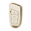 nano-high-quality-gold-leather-cover-for-chery-remote-key-3-buttons-white-color-cr-b13j