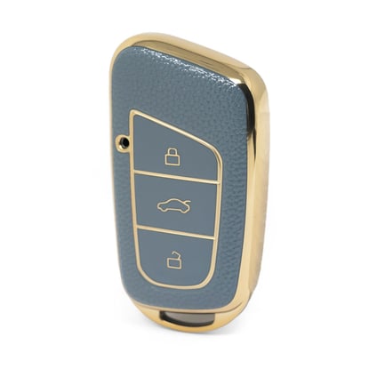 nano-high-quality-gold-leather-cover-for-chery-remote-key-3-buttons-gray-color-cr-b13j