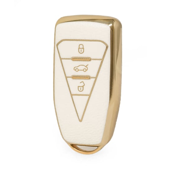 nano-high-quality-gold-leather-cover-for-venucia-remote-key-3-buttons-white-color-vnc-b13j