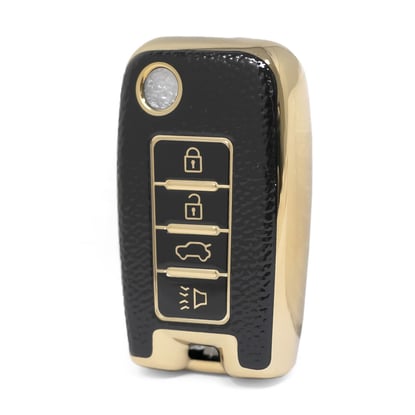 nano-high-quality-gold-leather-cover-for-venucia-remote-key-4-buttons-black-color-vnc-d13j