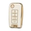 nano-high-quality-gold-leather-cover-for-venucia-remote-key-4-buttons-white-color-vnc-d13j