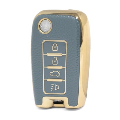 nano-high-quality-gold-leather-cover-for-venucia-remote-key-4-buttons-gray-color-vnc-d13j