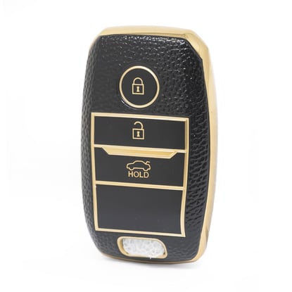 nano-high-quality-gold-leather-cover-for-kia-remote-key-3-buttons-black-color-kia-a13j