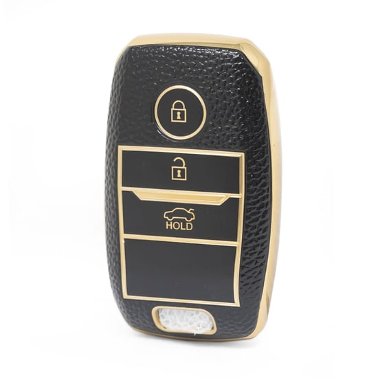 nano-high-quality-gold-leather-cover-for-kia-remote-key-3-buttons-black-color-kia-a13j
