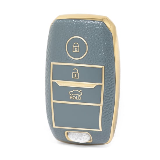 nano-high-quality-gold-leather-cover-for-kia-remote-key-3-buttons-gray-color-kia-a13j