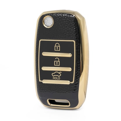 nano-high-quality-gold-leather-cover-for-kia-flip-remote-key-3-buttons-black-color-kia-b13j