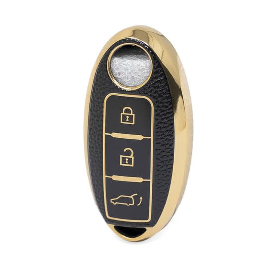 nano-high-quality-gold-leather-cover-for-nissan-remote-key-3-buttons-black-color-ns-a13j3b