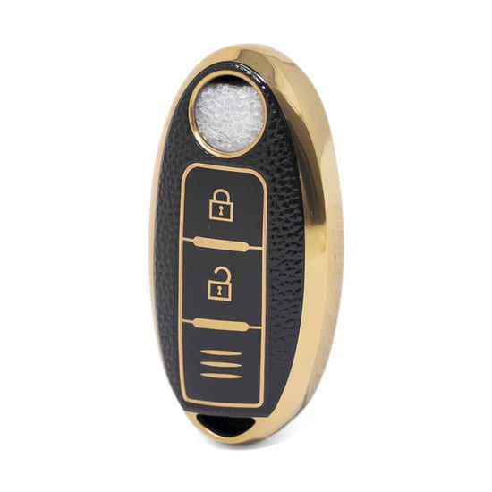 nano-high-quality-gold-leather-cover-for-nissan-remote-key-2-buttons-black-color-ns-a13j3c