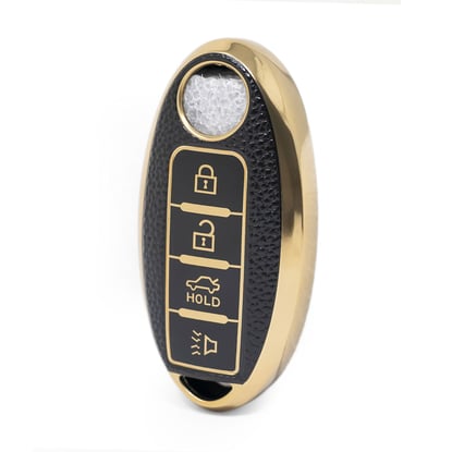 nano-high-quality-gold-leather-cover-for-nissan-remote-key-4-buttons-black-color-ns-a13j4a
